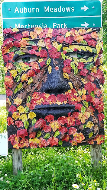 Enchanted trail - Green Man on Sign